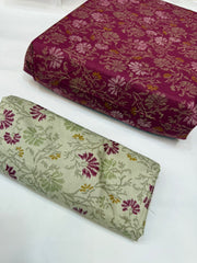 Bin Saeed Printed Lawn Unstitched 3 Piece - AS - 2543 - Summer Collection