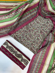 Bin Saeed Printed Lawn Unstitched 3 Piece - AS - 2545 - Summer Collection