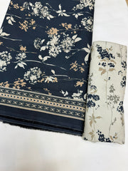 Bin Saeed Printed Lawn Unstitched 3 Piece - AS - 2585 - - Summer Collection