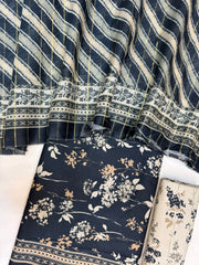 Bin Saeed Printed Lawn Unstitched 3 Piece - AS - 2585 - - Summer Collection