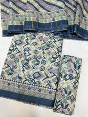 Bin Saeed Printed Lawn Unstitched 3 Piece - AS - 2587 - - Summer Collection