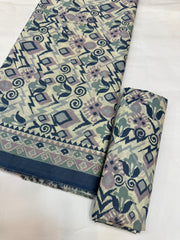 Bin Saeed Printed Lawn Unstitched 3 Piece - AS - 2587 - - Summer Collection