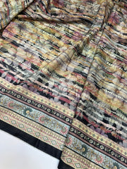 Bin Saeed Printed Khaddar Unstitched 3 Piece Suit - BS25KHD -Brown- Winter Collection