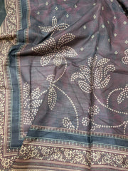 Bin Saeed Printed Khaddar Unstitched 3 Piece Suit - BS25KHD -Rust- Winter Collection