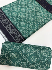 Bin Saeed Printed Khaddar Unstitched 3 Piece Suit - BS25KHD -Red- Winter Collection