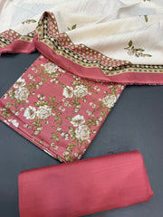 Bin Saeed Printed Khaddar Unstitched 3 Piece Suit - BS25KHD -Yellow- Winter Collection