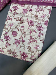 Bin Saeed Printed Khaddar Unstitched 3 Piece Suit - BS25KHD -Green- Winter Collection