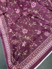 Bin Saeed Printed Khaddar Unstitched 3 Piece Suit - BS25KHD -Green- Winter Collection