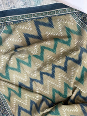 Bin Saeed Printed Khaddar Unstitched 3 Piece Suit - BS26KHD -CREAM- Winter Collection