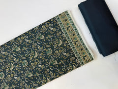 Bin Saeed Printed Khaddar Unstitched 3 Piece Suit - BS26KHD -CREAM- Winter Collection