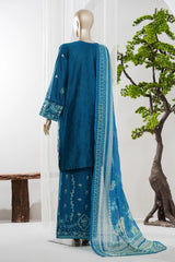 Bin Saeed Stitched 3 Piece Luxury Jacquard Vol-01 Suit-JAQ-2932-ZINK