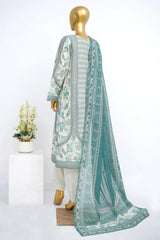 Bin Saeed Stitched 3 Piece Exclusive Printed Lawn Vol-12 Suit-LSM-3174-PISTA