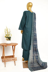 Bin Saeed Stitched 3 Piece Exclusive Printed Lawn Vol-13 Suit-LSM-3233-GREEN