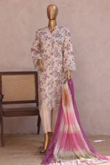 Ronaq E Eid By Bin Saeed Stitched 3 Piece Exc Emb Lawn Collection'2025-SM-1890-Skin