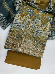 Bin Saeed Embroiderd Lawn Unstitched 3 Piece - AS - 2625 - Summer Collection