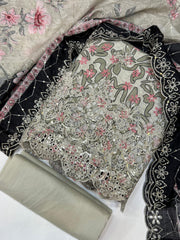 Bin Saeed Embroiderd Lawn Unstitched 3 Piece - AS - 2623 - Summer Collection