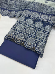 Bin Saeed Embroiderd Lawn Unstitched 3 Piece - AS - 2628 - Summer Collection