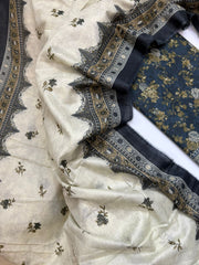 Bin Saeed Printed Lawn Unstitched 3 Piece Suit - D-01