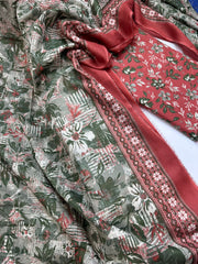 Bin Saeed Printed Lawn Unstitched 3 Piece Suit - D-06