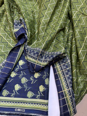 Bin Saeed Printed Lawn Unstitched 3 Piece Suit - D-09