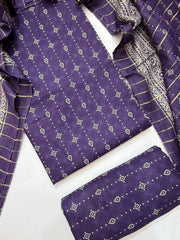 Bin Saeed Printed Lawn Unstitched 3 Piece Suit - D-11