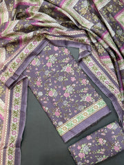 Bin Saeed Printed Lawn Unstitched 3 Piece Suit - D-15