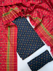 Bin Saeed Printed Lawn Unstitched 3 Piece Suit - D-17