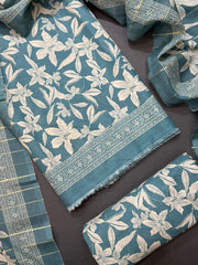 Bin Saeed Printed Lawn Unstitched 3 Piece Suit - D-22