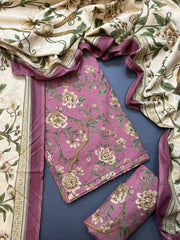Bin Saeed Printed Lawn Unstitched 3 Piece Suit - D-23
