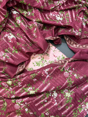 Bin Saeed Printed Lawn Unstitched 3 Piece Suit - D-28
