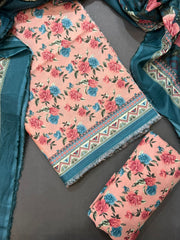 Bin Saeed Printed Lawn Unstitched 3 Piece Suit - D-36