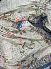 Bin Saeed Printed Lawn Unstitched 3 Piece Suit - D-40