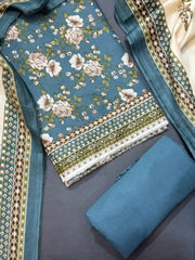 Bin Saeed Printed Lawn Unstitched 3 Piece Suit - D-46