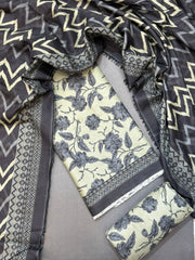 Bin Saeed Printed Lawn Unstitched 3 Piece Suit - D-49