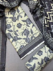 Bin Saeed Printed Lawn Unstitched 3 Piece Suit - D-49