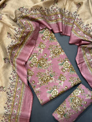 Bin Saeed Printed Lawn Unstitched 3 Piece Suit - D-55