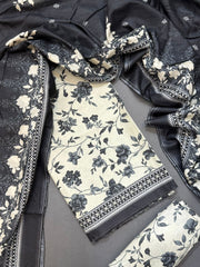 Bin Saeed Printed Lawn Unstitched 3 Piece Suit - D-59