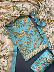 Bin Saeed Printed Lawn Unstitched 3 Piece Suit - D-60