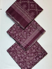 Bin Saeed Printed Khaddar Unstitched 3 Piece Suit - D-5