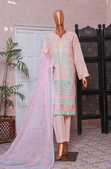 Bin Saeed Embroidered Cotton Stitched 3 Piece Suit - D-02 - BS25LPC - Pink - Summer Collection