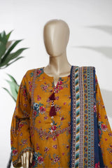 Bin Saeed Stitched 3 Piece Exclusive Printed Lawn Vol-09 Suit-LSM-2938-YELLOW