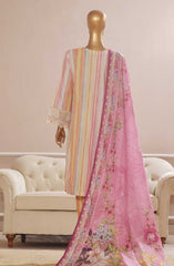 Bin Saeed Embroidered Lawn Stitched 3 Piece Suit - SM 778 - BS25EElV3 - multi - Summer Collection