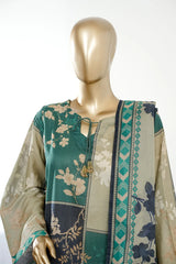 Bin Saeed Stitched 3 Piece Exclusive Printed Lawn Vol-09 Suit-LSM-2940-GREEN
