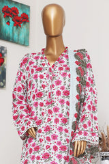Bin Saeed Exclusive Printed Lawn With Farshi Shalwar Vol-05 Collection'2025-NSM-2178-White