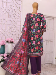 Fasana Vol # 2 By MTF Digital Printed Embroidered Khaddar Slub | Unstitched Suit D06 mtf