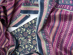 Bin Saeed Printed Lawn Unstitched 3 Piece Suit - D-64