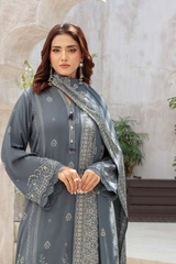 Lakhany Printed Pashmina Unstitched 3 Piece Suit,D-22