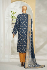 Bin Saeed Stitched 3 Piece Exclusive Printed Lawn Vol-01 Collection'2026-LSM-2694 SEA GREEN