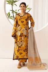printed lawn with jacquard dupatta D-03