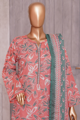 BIN SAEED PRINTED LAWN 3 PC COLLECTION 2025-26,PINK